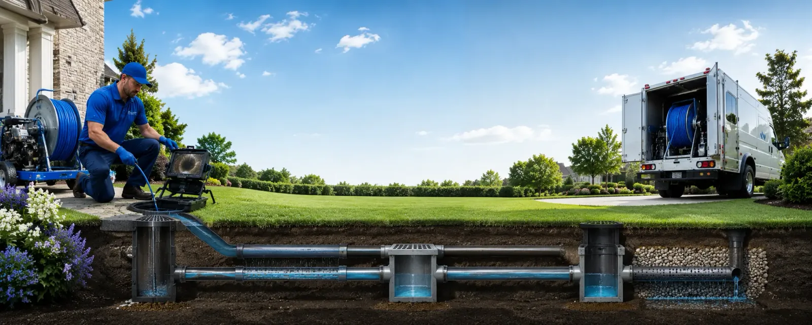 Outdoor drain cleaning information for Harrington Park, NJ
